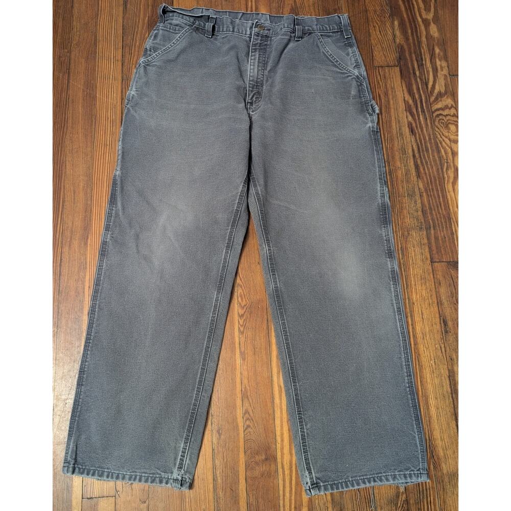 Carhartt Dungaree Fit Gray Mens Size 38x32 Cargo Pants